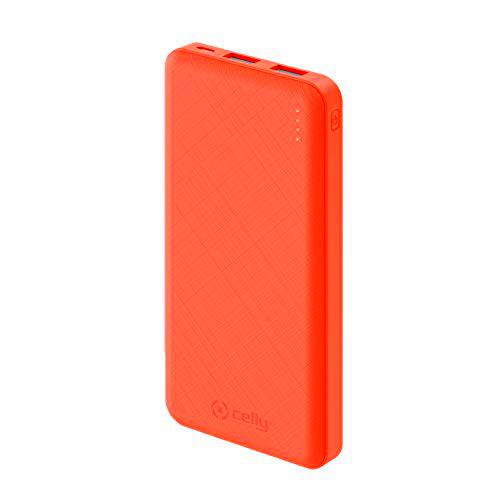 Celly PBE10000OR Power Bank 10.000 mAh Carga rápida