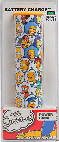 Tribe Simpsons Springfield - Batería externa para móvil con salida USB (2600 mAh)