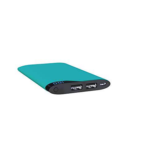 WE - Batería Externa USB de 6000 mAh - Compacta con 2 Puertos USB 2,1 A