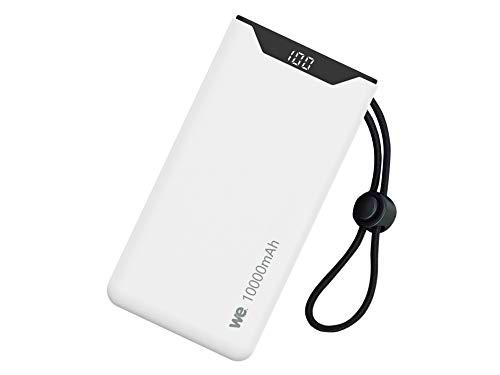 WE Power Bank, 10000 mAh, PD 18 W, 1 Puerto USB-A, 1 Puerto USB-C para Carga simultánea