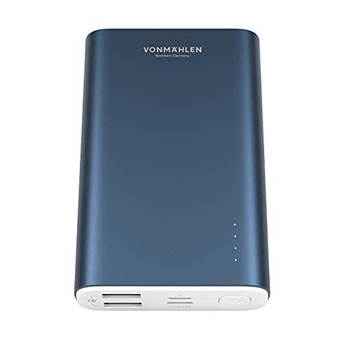 VONMÄHLEN Evergreen Powerbank 10000mAh - Batería Externa &amp; Portátil para Móviles con QC 3.0 y Carga Rápida 18W