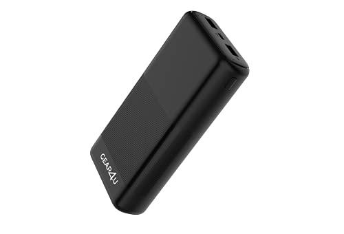 GEAR4U Batería Externa de 1000 mAh | Ideaal tijdens je uitstapjes | Powerbank Met 4 oplaadbeurten | Compatible con iPhone