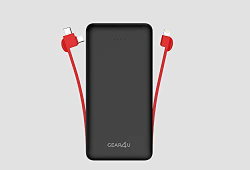 GEAR4U Batería Externa 2000 mAh | Ideaal tijdens je uitstapjes | Powerbank Met 2-3 oplaadbeurten | Compatible con iPhone