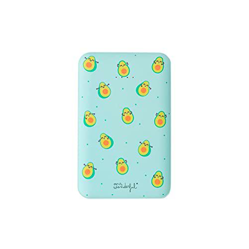 Wondee Mr Wonderful Avocados - Cargador portátil, 5.000 mAh con 2 Puertos Compatible con Smartphones