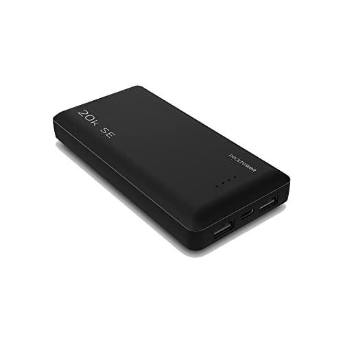 RealPower PB-20k SE Powerbank, 20000mAh batería Externa pequeña y Ligera con 2 Puertos USB