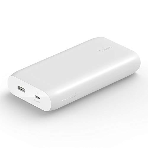 Belkin batería externa USB-C PD 20K (cargador portátil de carga rápida con puertos USB-C + USB