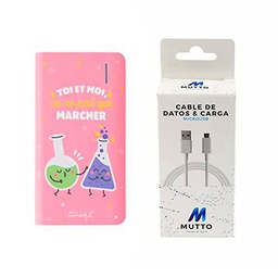 Mr Wonderful Pack Power Bank, USB 4.000mAh Bateria Externa Marcher + Cable Datos USB- MicroUSB