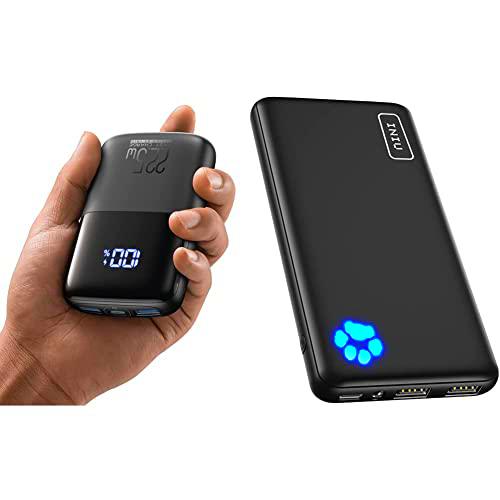 INIU Power Bank, Pequeño Pero Fuerte 22.5W PD3.0 QC4.0 10000mAh Bateria Externa Carga Rapida