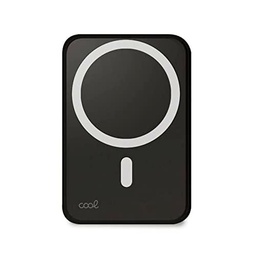 Bateria Externa Universal Magnética Power Bank Qi 5000 mAh Cool Negro