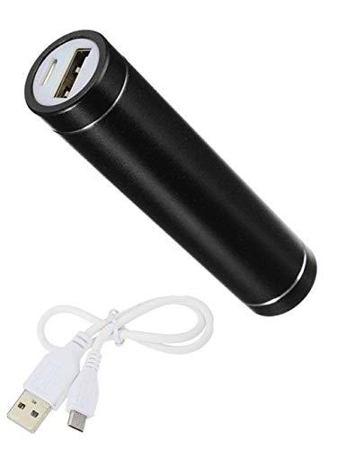 Shot Case Batería Externa para Xiaomi Redmi 7A Universal Power Bank 2600 mAh con Cable USB y Micro USB de Emergencia para teléfono (Negro)