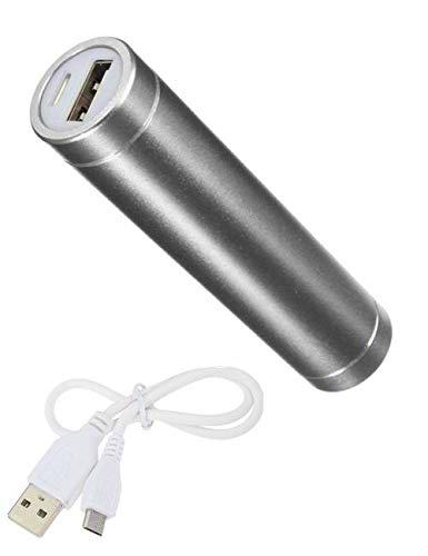 Shot Case Batería Externa para Xiaomi Mi 9 Se Universal Power Bank 2600 mAh con Cable USB/Micro USB de Emergencia para teléfono (Plata)