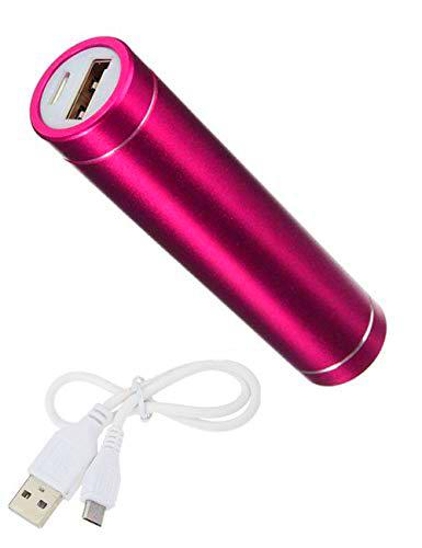 Shot Case Batería Externa para Xiaomi Mi 9 Universal Power Bank 2600 mAh con Cable USB/Micro USB de Emergencia para teléfono (Rosa)