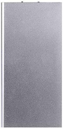 Batería Externa Plana para Motorola Moto E6 Plus Smartphone Tablet Cargador Universal Power Bank 6000mAh 2 Puertos USB (Plata)