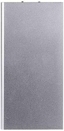 Batería Externa Plana para Xiaomi Redmi Note 6 Pro Smartphone Tablet Cargador Universal Power Bank 6000mAh 2 Puertos USB (Plata)