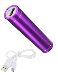 Shot Case Batería Externa para Xiaomi Redmi 7 Universal Power Bank 2600 mAh con Cable USB/Mirco USB de Emergencia Telephon (Morado)