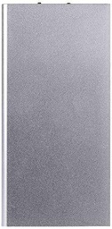 Batería Externa Plana para Motorola Moto E5 Play Smartphone Tablet Cargador Universal Power Bank 6000mAh 2 Puertos USB (Plata)