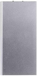 Batería Externa Plana para Xiaomi Mi 8 Pro Smartphone Tablet Cargador Universal Power Bank 6000mAh 2 Puertos USB (Plata)