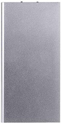 Batería Externa Plana para Google Pixel 3A XL Smartphone Tablet Cargador Universal Power Bank 6000mAh 2 Puertos USB (Plata)