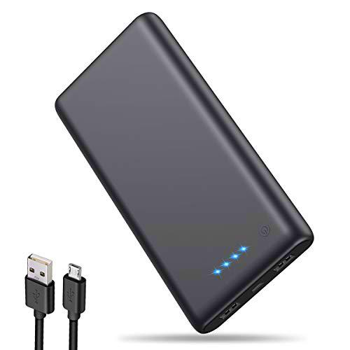 iPosible Batería Externa 25800mAh [Versión Actualizada] Alta Capacidad New Dual Puertos Cargador Portátil Móvil Power Bank Carga Alta Velocidad para Smartphones Dispositivos Tabletas