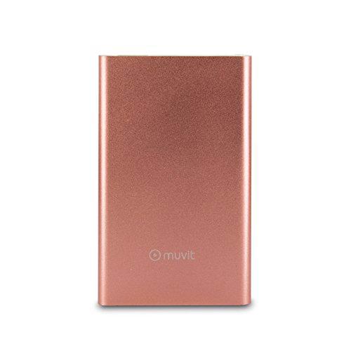 muvit Power Bank 3000 mAh USB 2A Cable USB-MicroUSB Oro Rosa