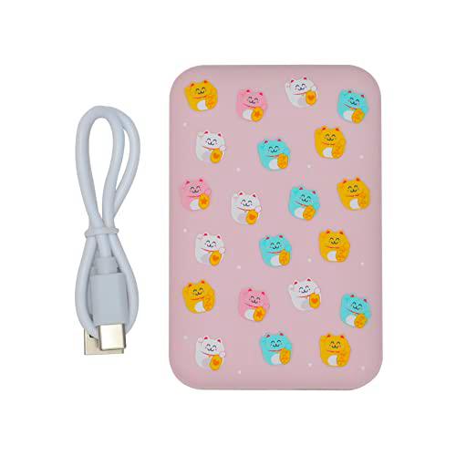 Mr Wonderful Power Bank, Slimmest USB Triple 3A de Alta Velocidad 10000Ah Wondee Bateria Externa Kittens