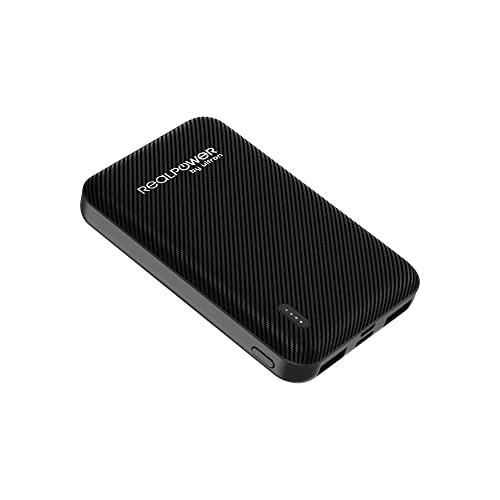 RealPower Cargador de batería Externa PB-5000 SE, 5000 mAh