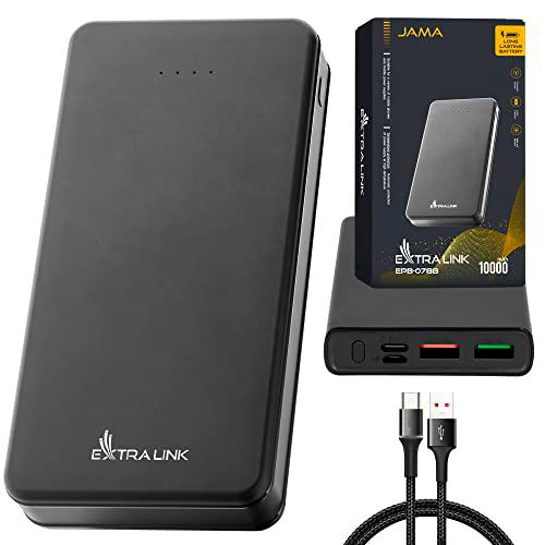 Powerbank Extralink EPB-078B Power Bank 10000mAh, USB-C