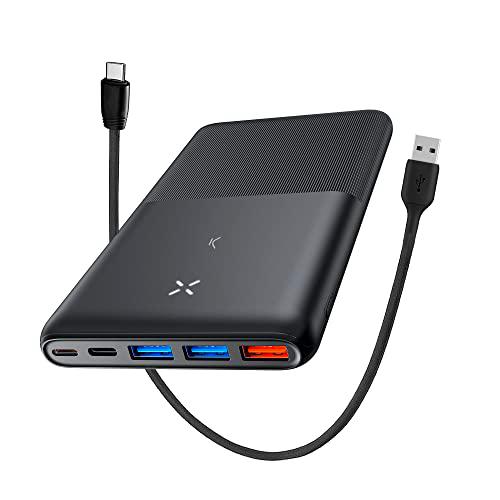 KSIX Batería Externa Ultrafina 22,5W, Carga simultánea Power Delivery 20.000 mAh