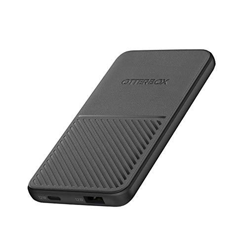 OtterBox Power Bank, Cargador portátil 5,000 mAh con puertos USB-A 12W y USB-C 12W