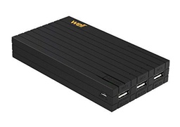 Well Lion Power Banco 15000 mAh Batería Externa, Extra Compacto Negro