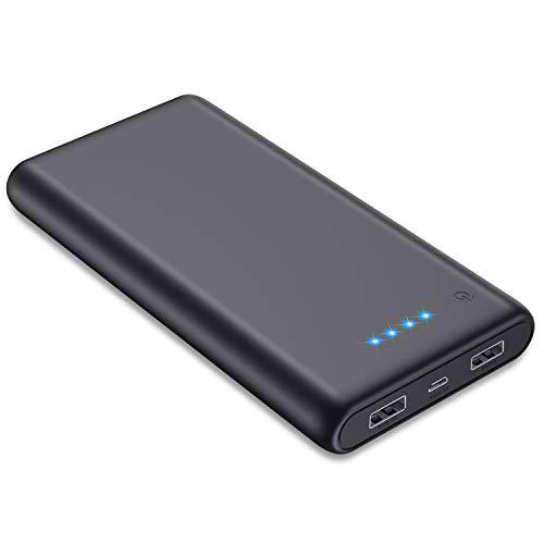 Trswyop Batería Externa, 26800mAh con 2 Puertos USB Salida Power Bank de Carga Rápida