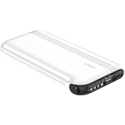 VFAN Powerbank con Cable 4en1 F10 22.5W 10000mAh Blanco batería portátil con Cables Carga rápida Power Bank