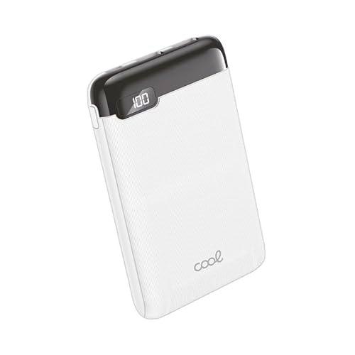 Bateria Externa Power Bank 5000 mAh Display Cool 10W Blanco