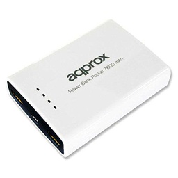 Approx APPPB78EVW - Cargador Universal con batería Externa de 7800mAh