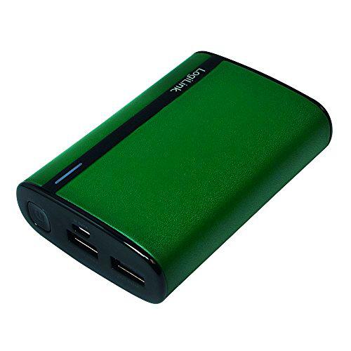 Logilink Banco De Energía Móvil, 7.800Mah, Verde