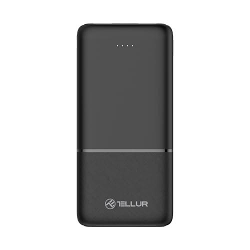 Tellur Batería Externa de 10.000 mAh, 2 Puertos USB+USB-C+MicroUSB