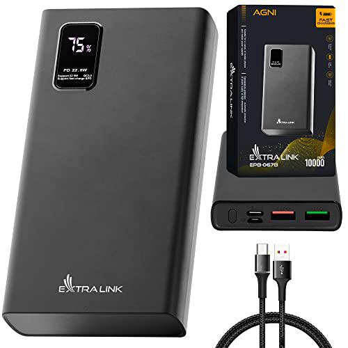 Extralink EPB-067B, Bateria Externa Carga Rapida, Power Bank 10000mAh