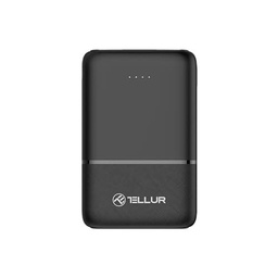 Tellur Batería Externa de 5000 mAh, 2 Puertos USB+USB-C+MicroUSB