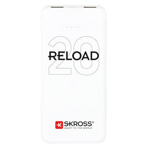 Skross Reload 20 Powerbank (Batería Adicional) 20000 mAh Li-Ion Blanco Pantalla de Estado