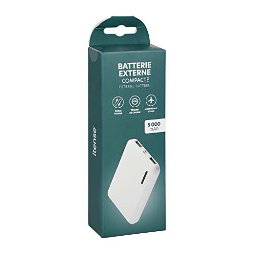 ITENSE - Batería Externa de 5000 mAh - Indicador de Carga LED