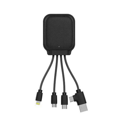 Xoopar Cable De Carga con Función NFC - Multi Conectores USB 4-en-1: USB C